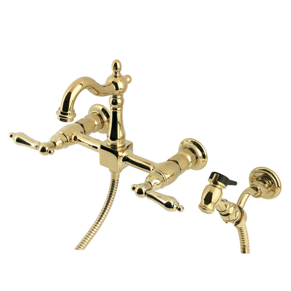 Kingston Brass Heritage Brass Bridge Faucet Wayfair